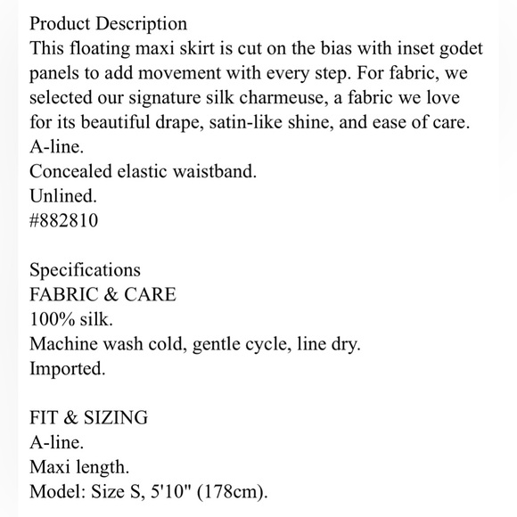 NWT Banana Republic Hyper Navy Blue Serenade Silk Maxi Skirt Size Small. - Picture 9 of 9